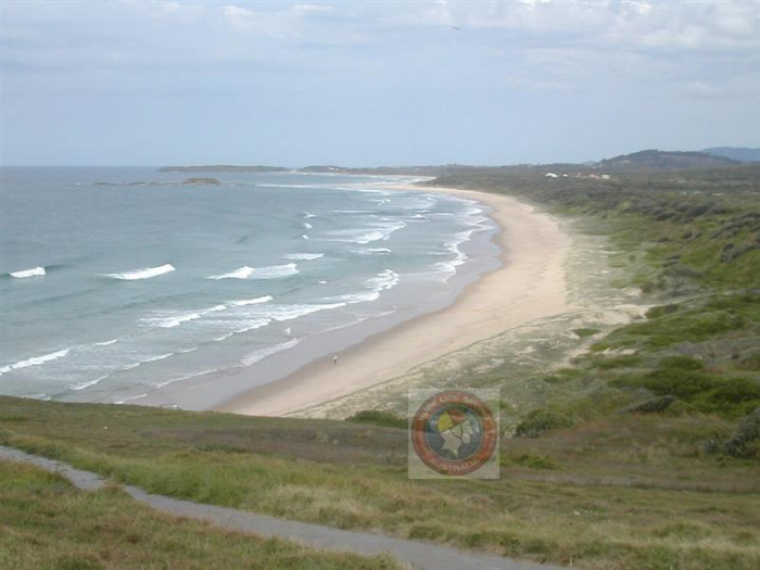 WOOLGOOLGA/BACK Beach in Woolgoolga Coffs Harbour NSW SLS Beachsafe