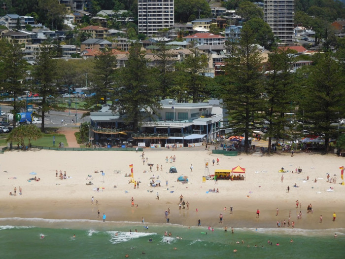 Burleigh Heads Beach in Miami Gold Coast QLD SLS Beachsafe